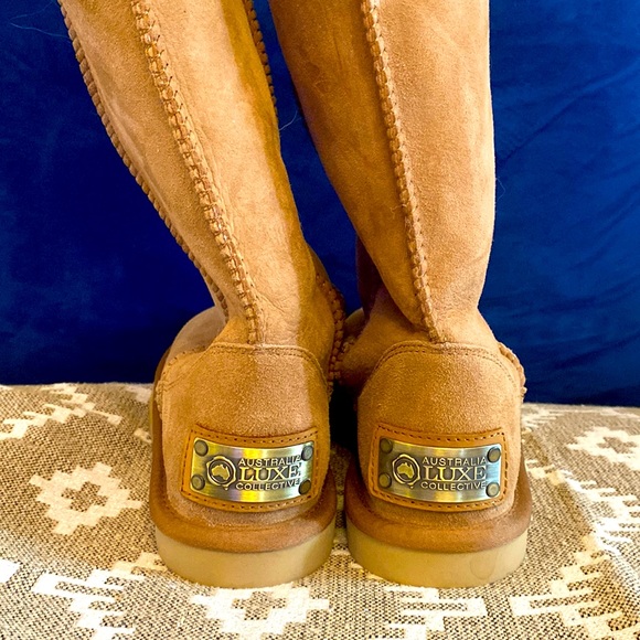 Australian luxe suede boots brand new never worn to knee - Picture 1 of 2